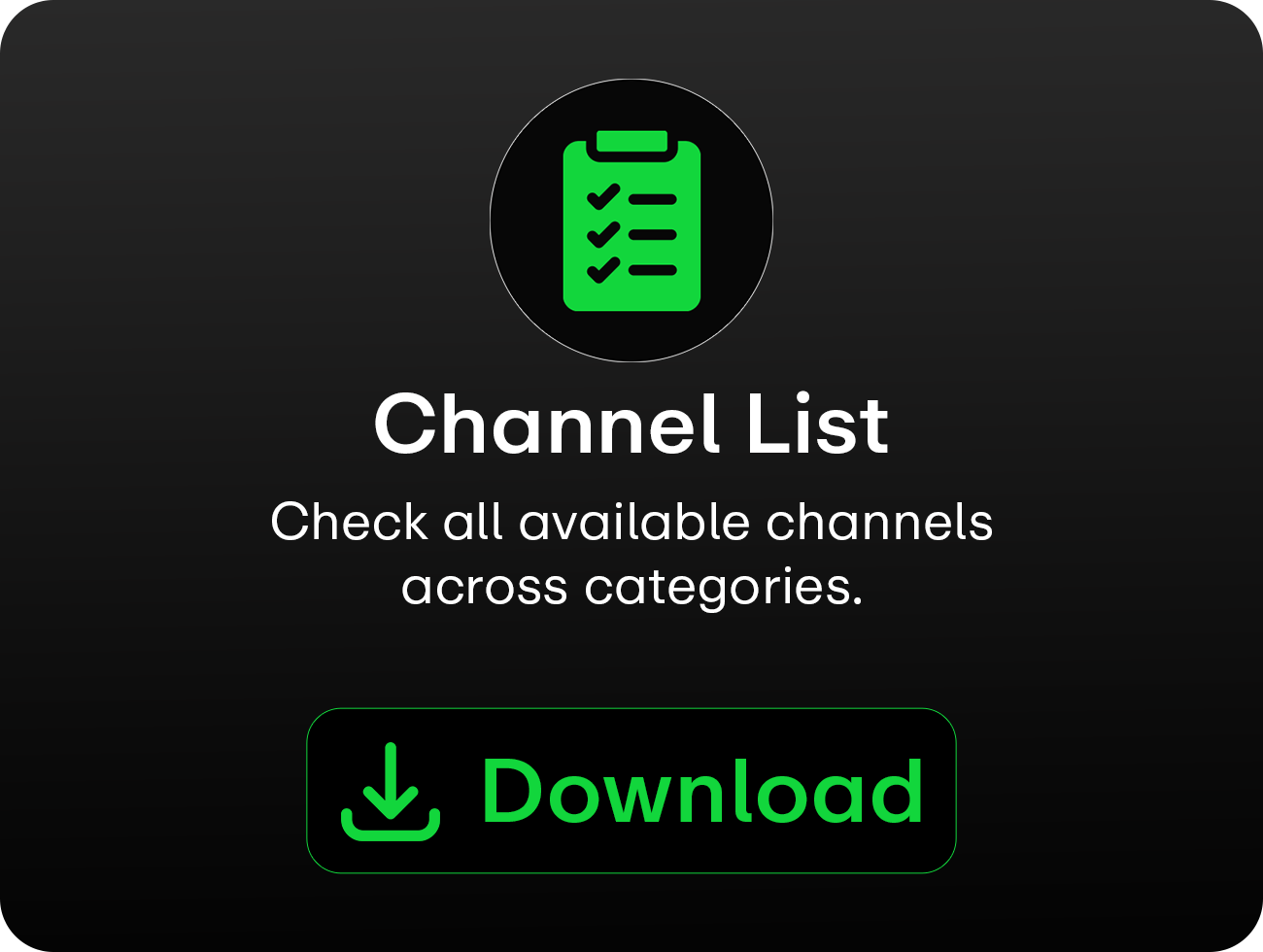Download EKTV Channel List